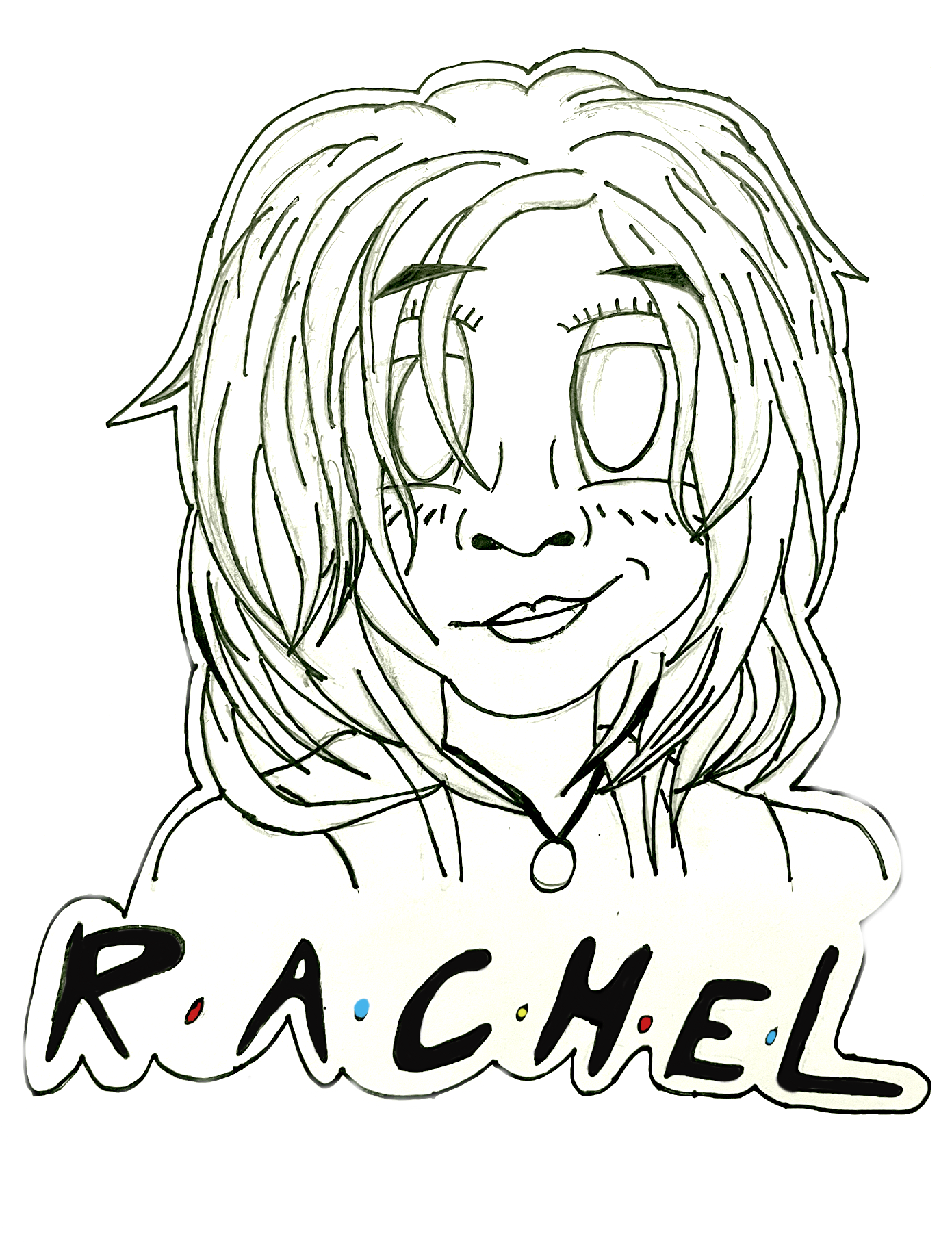 Rachel Green Friends Sticker